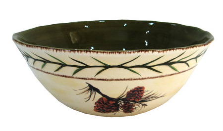 Pinecone Serving Bowl